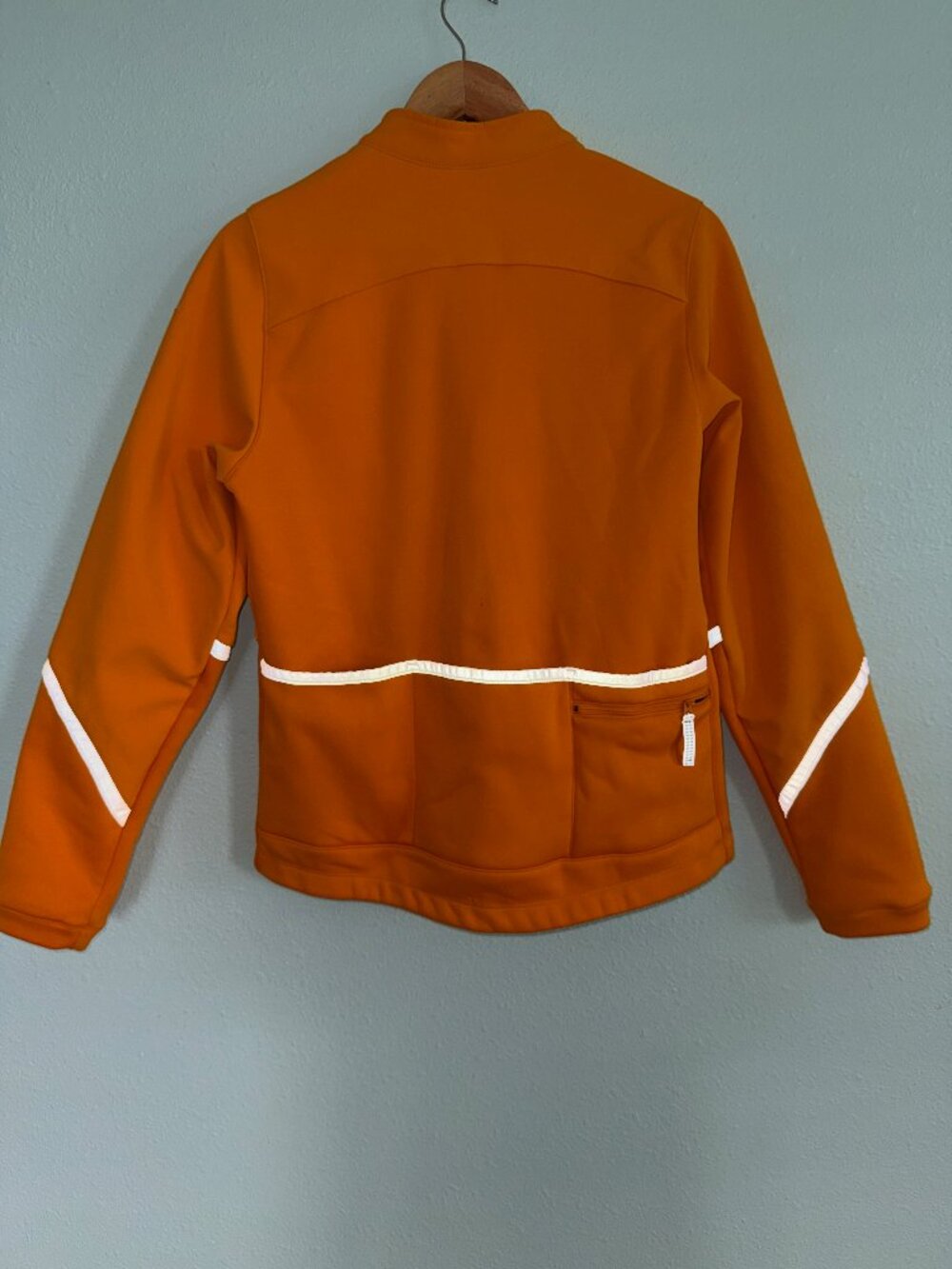 Nike Orange Reflective Soft Shell Cycling Jacket Size XL 16-18